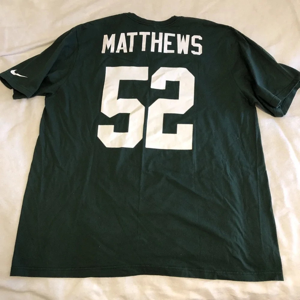 Green Bay Packers Nike T-Shirt XXL #52 Matthews